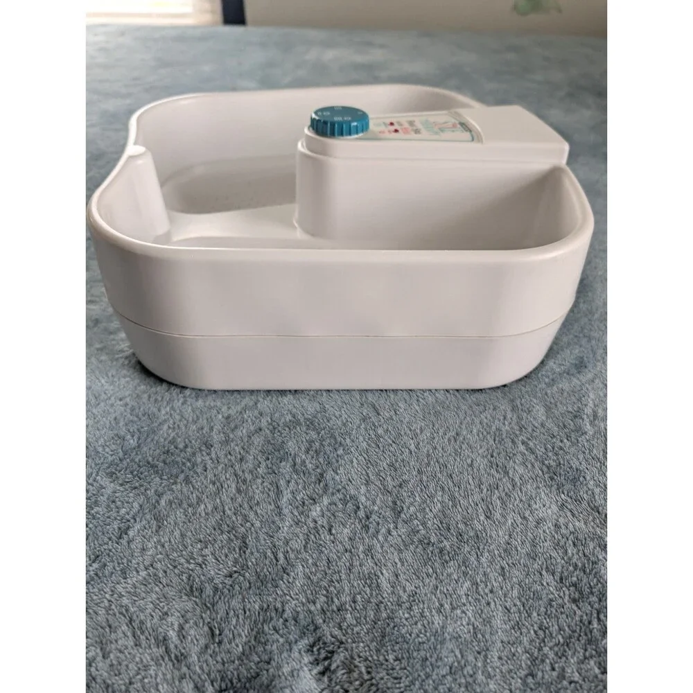 HoMedics ST-1 Sole Therapy Foot Bath Spa Heat Massage 3 Speed White Blue Works